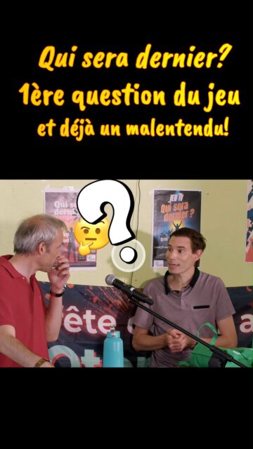 Premier candidat / première questions ... et ça part mal !
Début du jeu Qui sera dernier? 
#question #jeu #jeutv #oto20ans