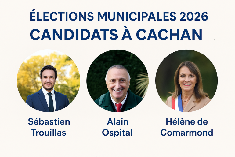 3 candidats aux municipales à Cachan en 2026