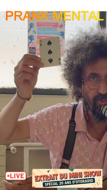 Pour écouter l'émission en intégralité du mini show spéciale 20 ans d'Otoradio avec Farid alias Booz le clown magicien

https://www.otoradio.com/farid-booz-clown-magicien-actuel-show/